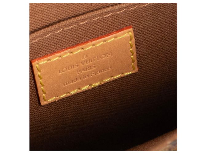 LOUIS VUITTON - Bolsa de ombro Cabas Plat PM Louis Vuitton em lona monogramada Marrom - vista 7