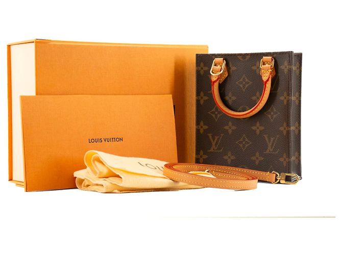 LOUIS VUITTON - Bolsa de ombro Cabas Plat PM Louis Vuitton em lona monogramada Marrom - vista 8
