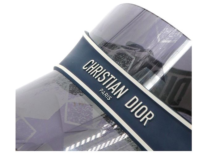 DIOR - Visiera DiorClub V1UXT Dior in plastica blu navy - vista 4