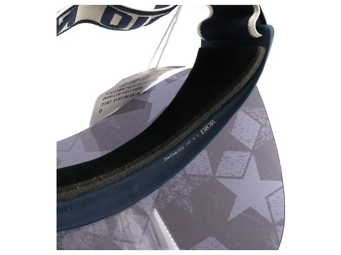 DIOR - Visiera DiorClub V1UXT Dior in plastica blu navy - vista 5