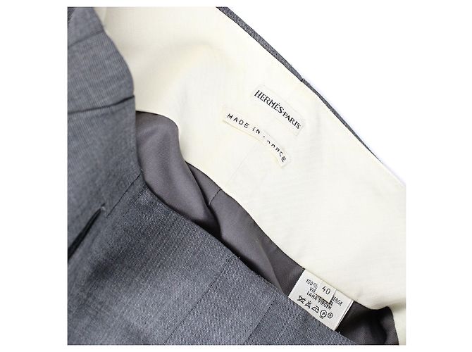 HERMÈS - Wollrock (Größe 40) Grau - Ansicht 4