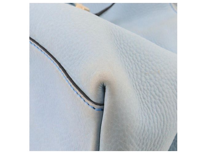 GUCCI - Borsa tote Gucci Soho in pelle grana blu chiaro - vista 5