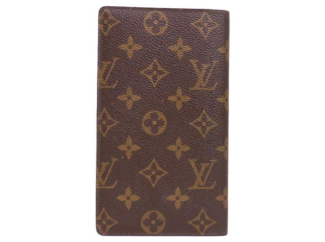 LOUIS VUITTON - Scheckbuchhalter Louis Vuitton aus monogrammiertem Canvas Braun - Ansicht 2