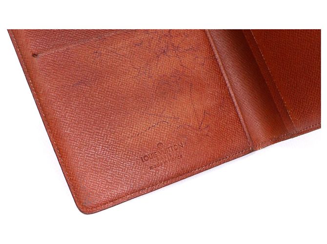 LOUIS VUITTON - Scheckbuchhalter Louis Vuitton aus monogrammiertem Canvas Braun - Ansicht 3