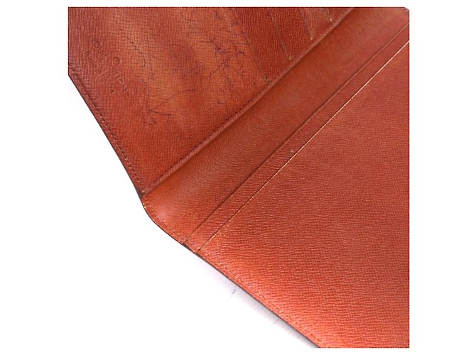 LOUIS VUITTON - Scheckbuchhalter Louis Vuitton aus monogrammiertem Canvas Braun - Ansicht 5