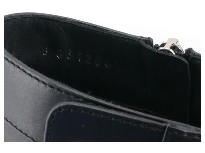 CHANEL - Stivaletti Chanel CC in pelle nera (taglia 37) Nero - vista 3