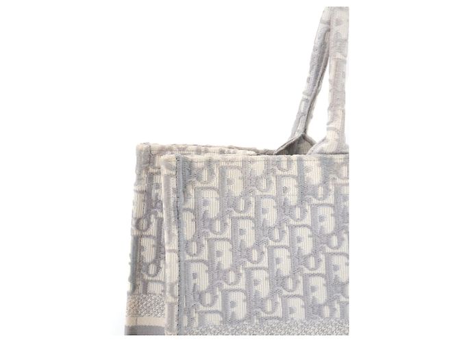 DIOR - Große Dior Book Tote Tasche aus grauem Dior Oblique Canvas - Ansicht 5