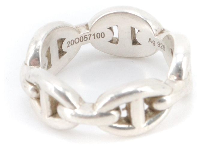 Ring HERMÈS - Anillo Cadena Ancla Hermès en plata (tamaño 50) - vista 2