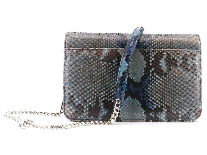 DIOR - Bolsa de ombro Miss Dior em python azul-cinza - vista 3