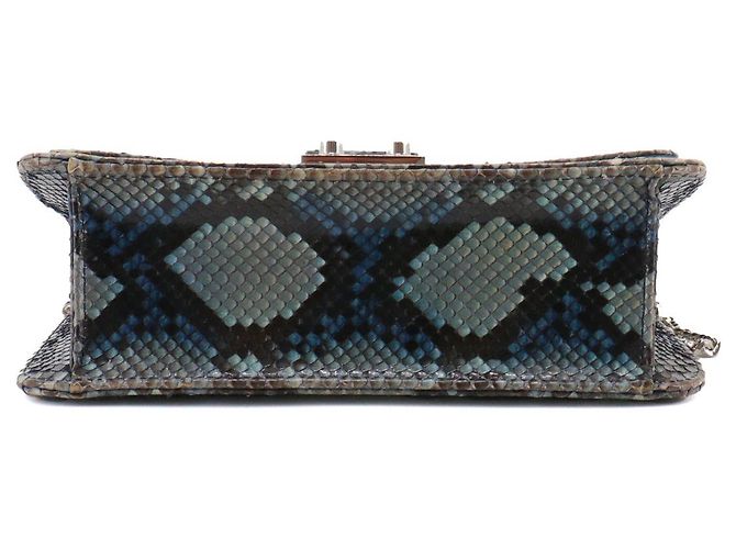 DIOR - Bolsa de ombro Miss Dior em python azul-cinza - vista 4