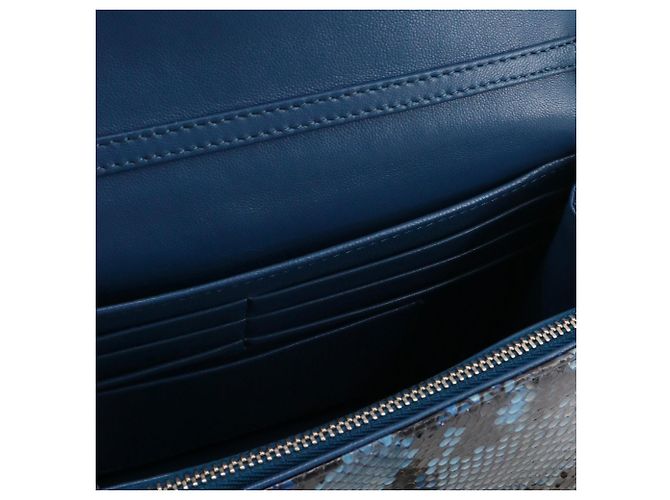 DIOR - Bolsa de ombro Miss Dior em python azul-cinza - vista 6