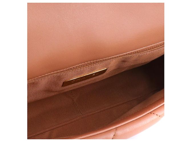 CHANEL - Borsa a spalla Chanel 19 in pelle marrone - vista 11