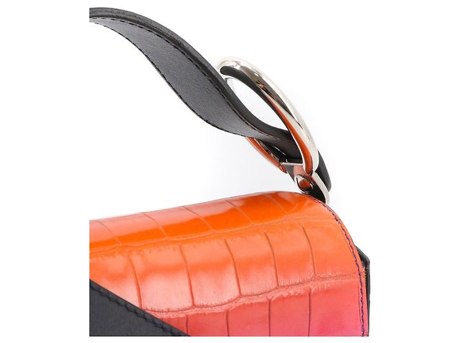 CHLOÉ - Umhängetasche C Mini Chloé aus mehrfarbigem Krokoleder - Ansicht 7