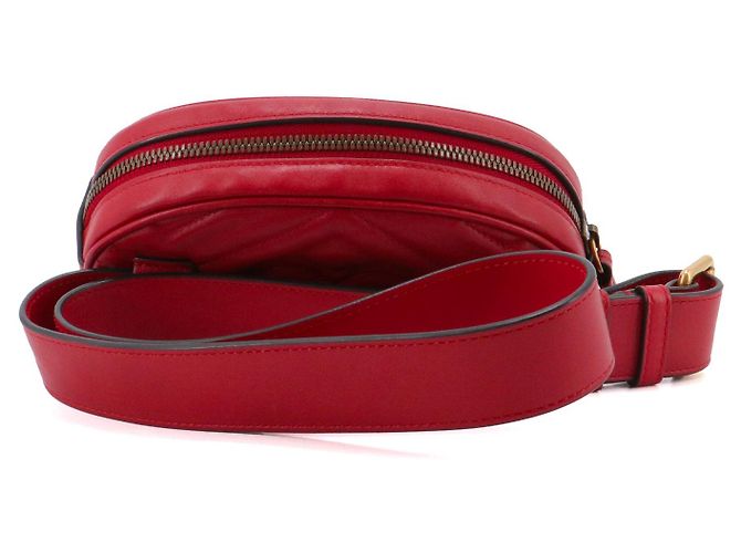 GUCCI - Marsupio GG Marmont Gucci in pelle a zigzag rossa - vista 3