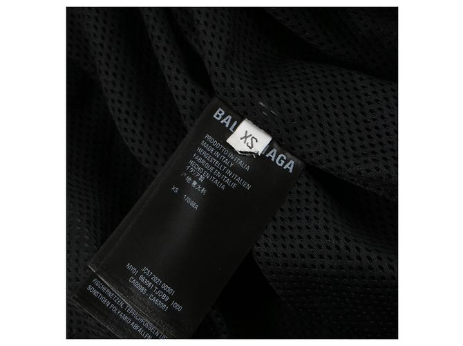 BALENCIAGA - Schwarze Nylonjacke (XS) - Ansicht 3