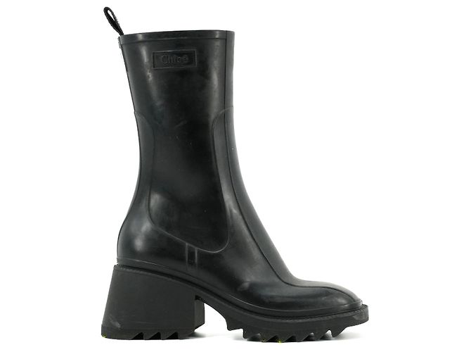 CHLOÉ - Botines de goma negros Betty Chloé (talla 36) - vista 2