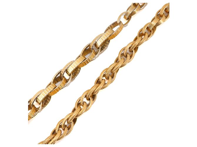 CHANEL - Chanel CC Medaillon Gürtel aus goldener Kette - Ansicht 5