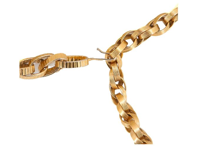CHANEL - Chanel CC Medaillon Gürtel aus goldener Kette - Ansicht 6