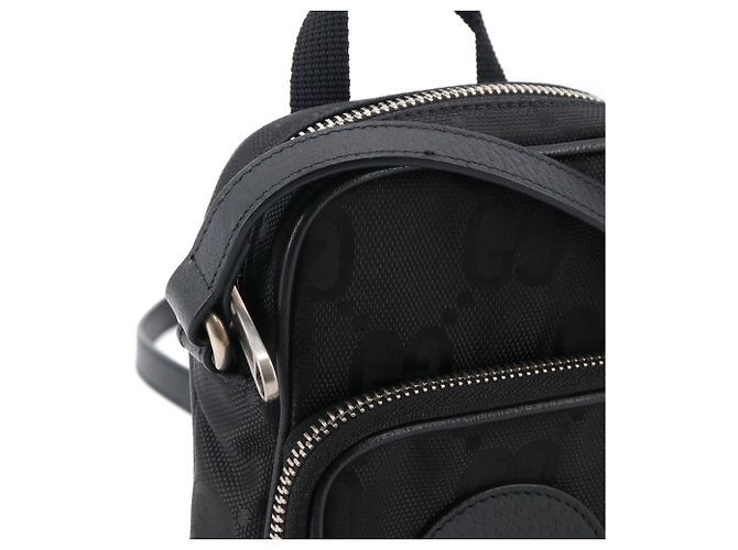 GUCCI - Borsa a spalla mini Gucci Off The Grid in tela monogrammata nera Nero - vista 6