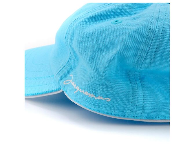 JACQUEMUS - Il cappello Bricolo Jacquemus in cotone blu (T58) - vista 3