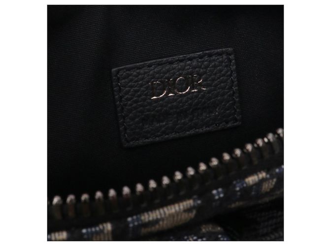 DIOR - Borsa Messenger Dior in tela obliqua Dior Blu - vista 8