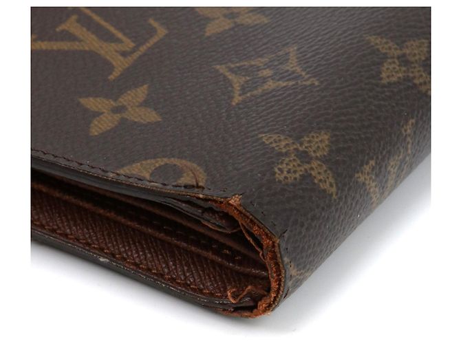 LOUIS VUITTON - Cartera Trésor Louis Vuitton en lona monogramada Castaño - vista 6