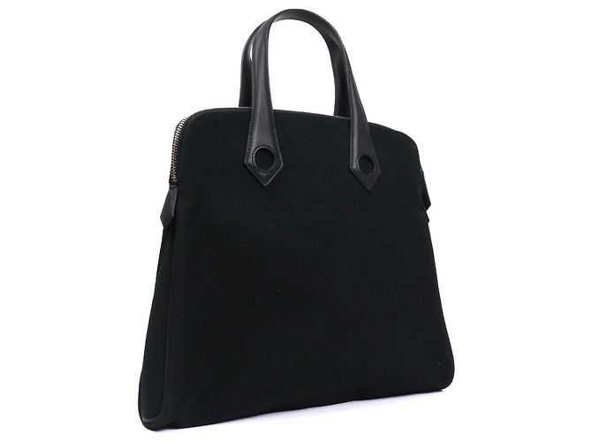 HERMÈS - Borsa Hermès Ibu in tela nera Nero - vista 2