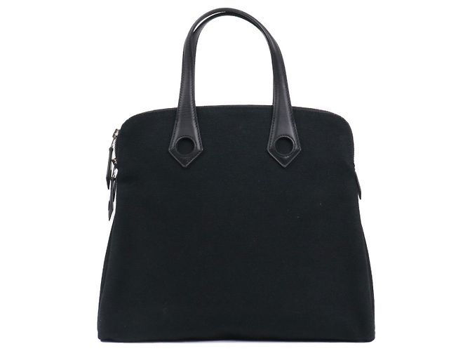 HERMÈS - Borsa Hermès Ibu in tela nera Nero - vista 3