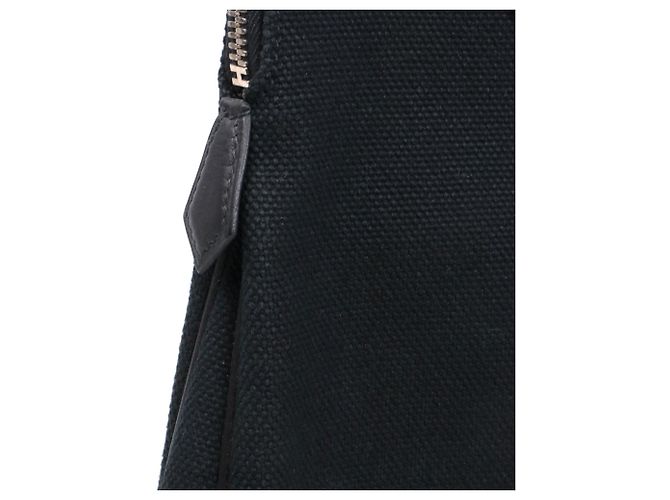 HERMÈS - Borsa Hermès Ibu in tela nera Nero - vista 5