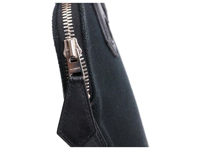 HERMÈS - Borsa Hermès Ibu in tela nera Nero - vista 6