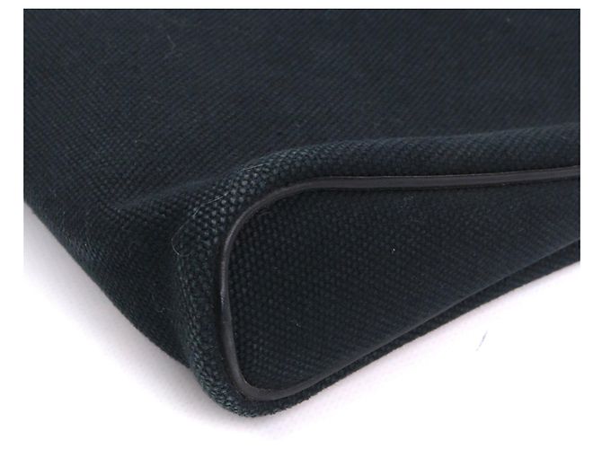 HERMÈS - Borsa Hermès Ibu in tela nera Nero - vista 7