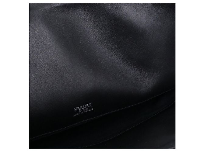 HERMÈS - Borsa Hermès Ibu in tela nera Nero - vista 8