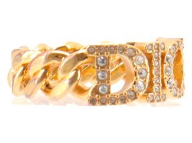 DIOR - Anello Dio(r)evolution Dior in metallo dorato e cristalli bianchi (T52) D'oro - vista 2