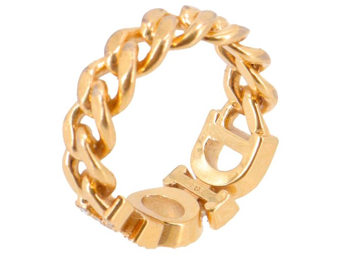 DIOR - Anello Dio(r)evolution Dior in metallo dorato e cristalli bianchi (T52) D'oro - vista 3