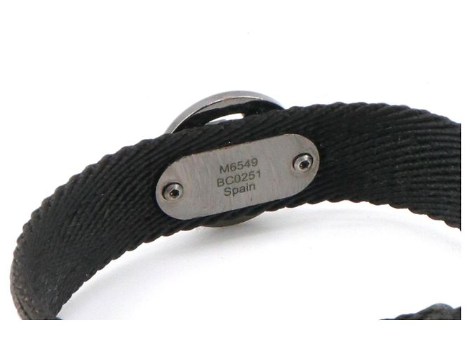 LOUIS VUITTON - Bracciale LV Circle Louis Vuitton in tela monogrammata eclipse Nero - vista 5