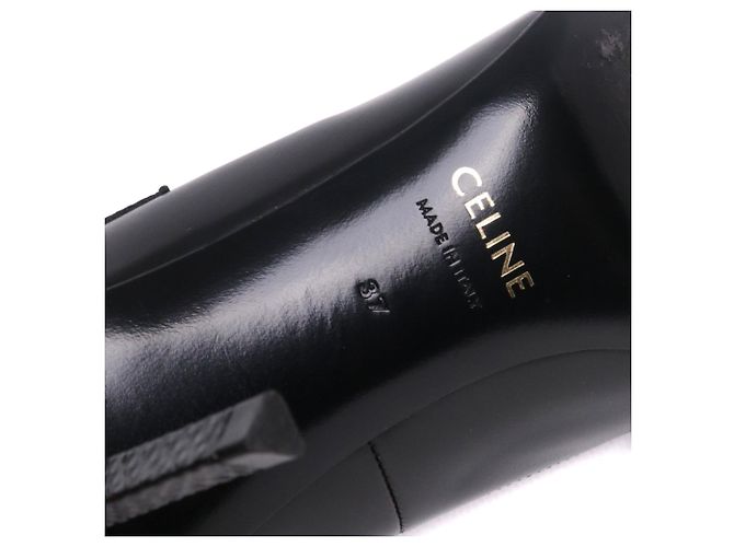 CELINE - Schwarze Lederpumps von Céline (Größe 37) - Ansicht 4