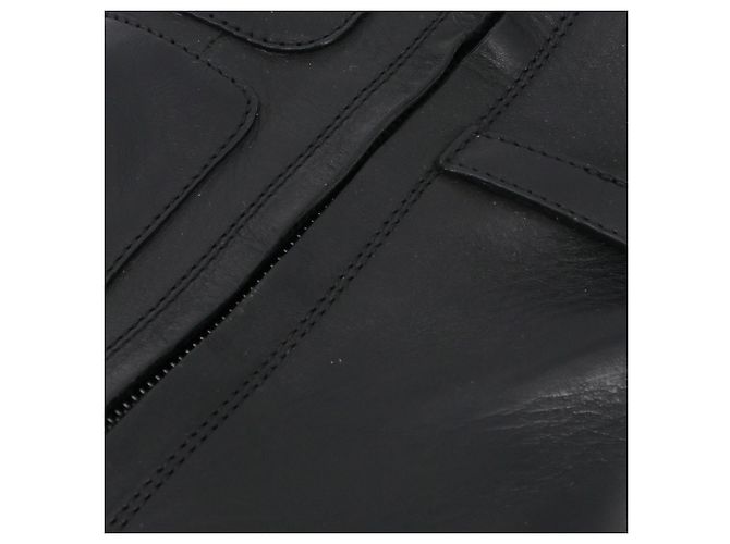 Céline CELINE - Botas de tacón Celine en cuero negro (T37) - vista 4