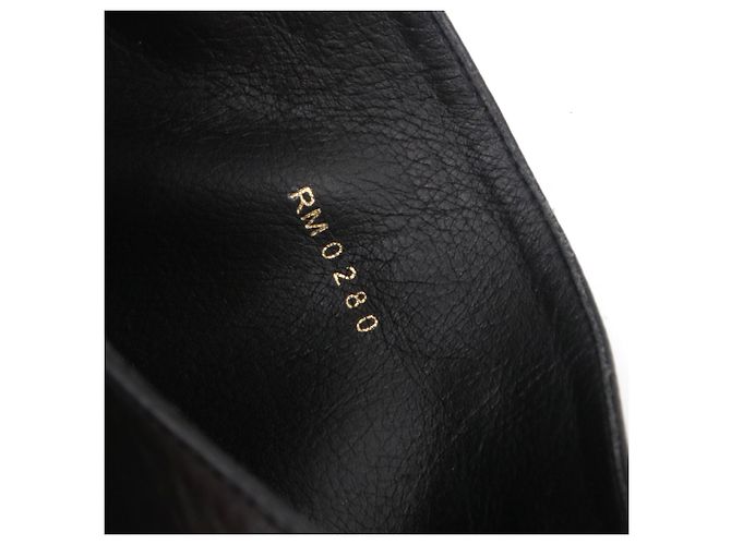 Céline CELINE - Botas de tacón Celine en cuero negro (T37) - vista 7