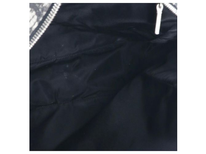 DIOR - Borsa a spalla Dior in tela nera e bianca Nero - vista 10