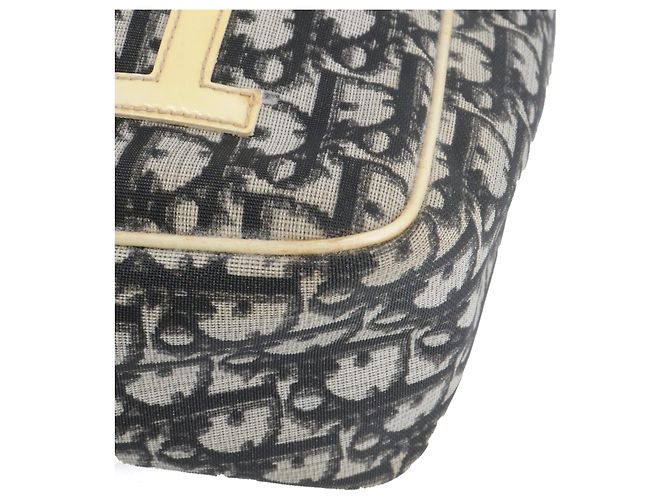 DIOR - Borsa a spalla Dior in tela nera e bianca Nero - vista 6