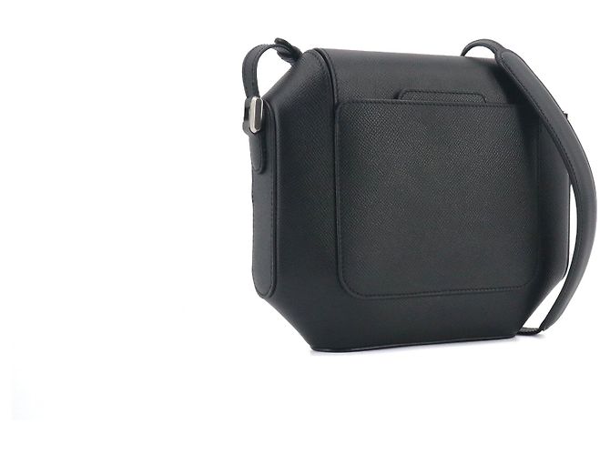 HERMÈS - Borsa a spalla Hermès Octogone in pelle epsom nera Nero - vista 2