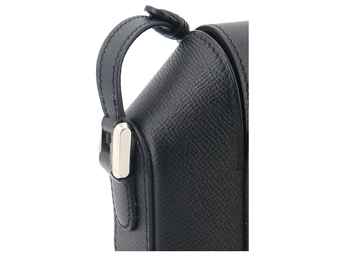 HERMÈS - Borsa a spalla Hermès Octogone in pelle epsom nera Nero - vista 5
