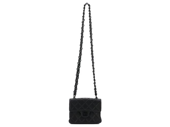 CHANEL - Borsa a spalla Chanel Timeless Mini Square so black in pelle nera Nero - vista 5