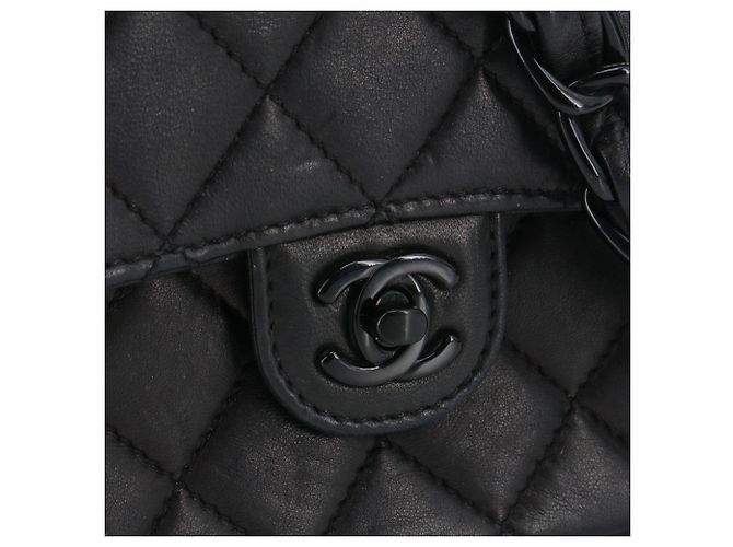 CHANEL - Borsa a spalla Chanel Timeless Mini Square so black in pelle nera Nero - vista 6