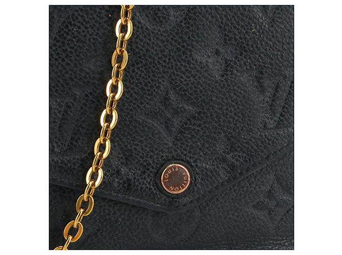 Pochette Félicie LOUIS VUITTON - Pochette Felicie di Louis Vuitton in pelle empreinte nera Nero - vista 6