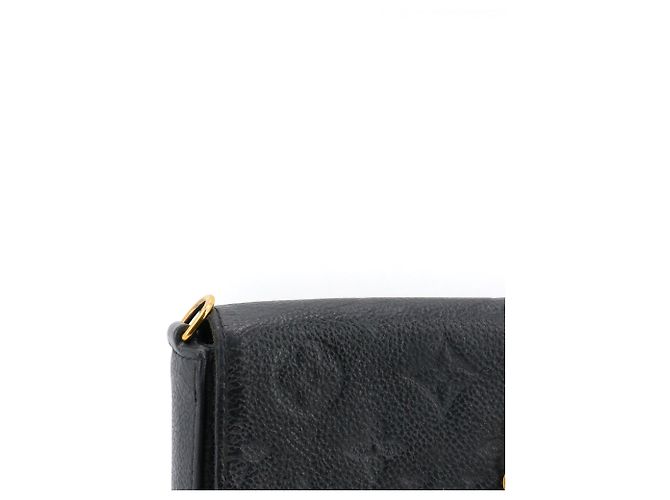 Pochette Félicie LOUIS VUITTON - Pochette Felicie di Louis Vuitton in pelle empreinte nera Nero - vista 7