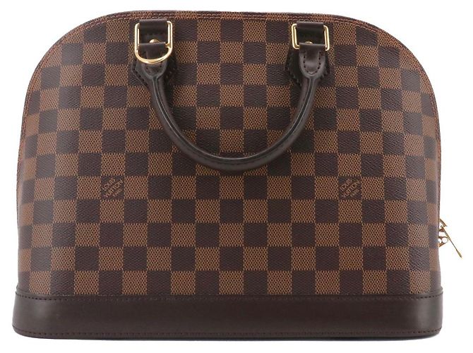 LOUIS VUITTON - Bolsa Louis Vuitton Alma PM em canvas xadrez ébano - vista 3