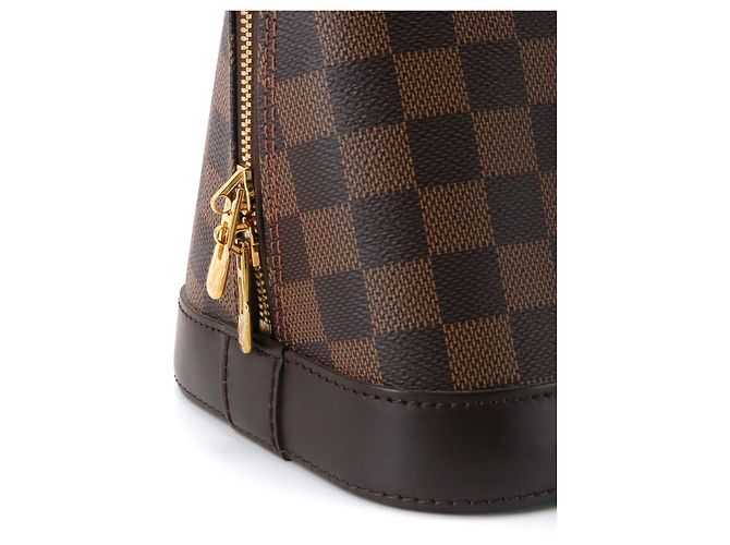 LOUIS VUITTON - Bolsa Louis Vuitton Alma PM em canvas xadrez ébano - vista 6