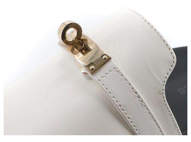 Kelly HERMÈS - Sandali Empire Hermès in pelle bianca (T38,5) Bianco - vista 6