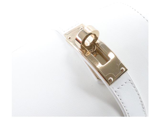 Kelly HERMÈS - Sandali Empire Hermès in pelle bianca (T38,5) Bianco - vista 7